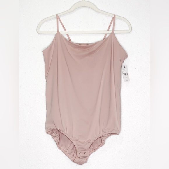 Lane Bryant Blush Bodysuit Tank Adjustable Straps 14/16 NWT Light Pink - Picture 1 of 6